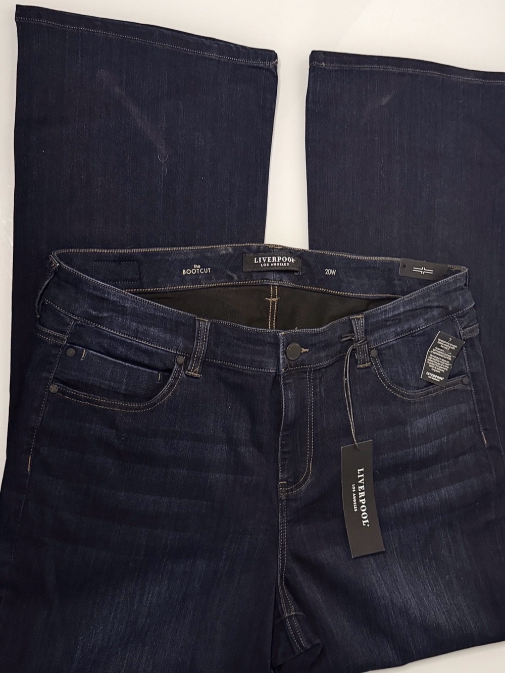 Liverpool Bootcut Jeans 20W Dunmore Dark Wash Stretch